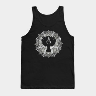 Abstract Owl Mandala Circle Tank Top